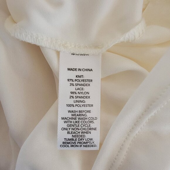 New With Tags Joaquina Cream Knit Midi Dress – Short Sleeve Ribbed Texture – Siz - Picture 5 of 5